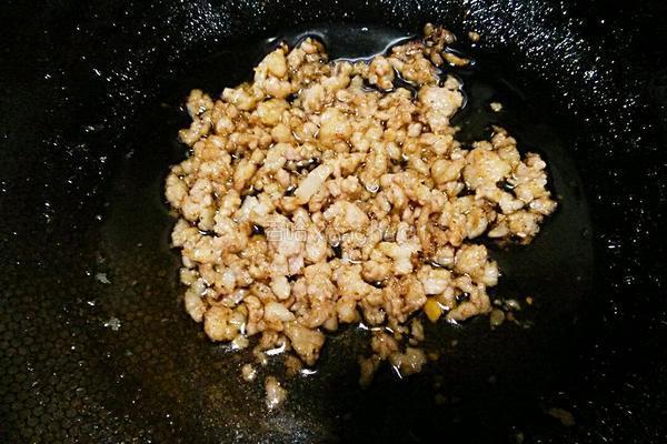 干煸肉末豆角的做法图解4