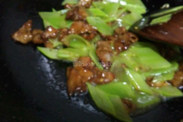 青笋炒肉的做法图解11