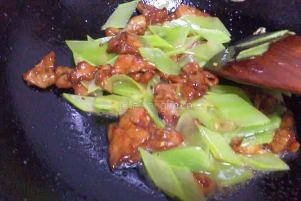 青笋炒肉的做法图解12