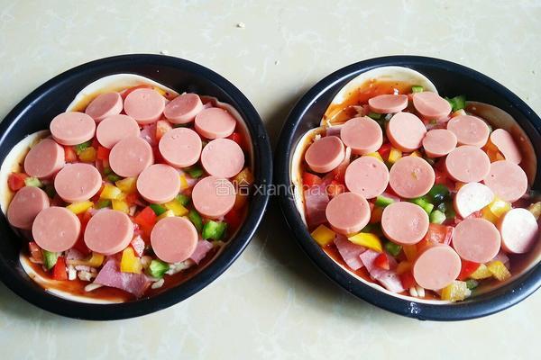 饺子皮批萨的做法图解6