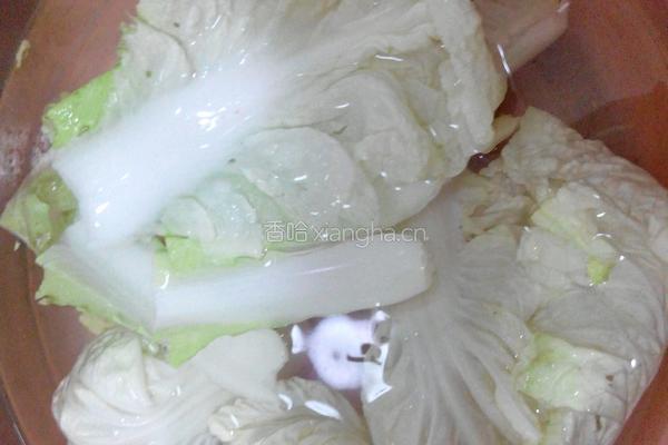 肉炒白菜丝的做法图解2