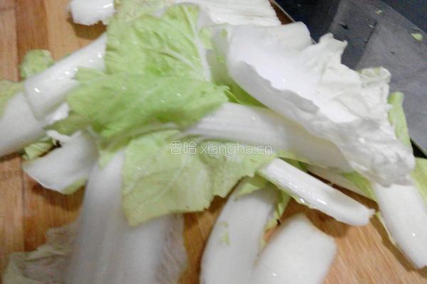 肉炒白菜丝的做法图解3