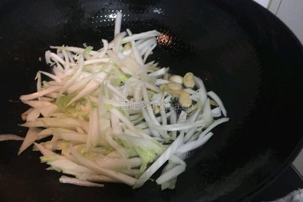 肉炒白菜丝的做法图解11