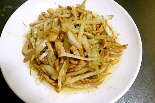 肉炒白菜丝的做法图解15