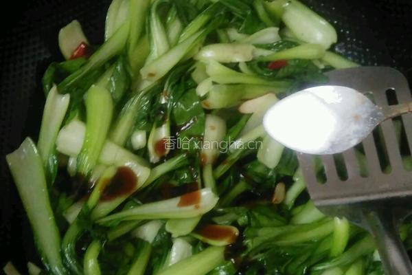 清炒油白菜的做法图解7