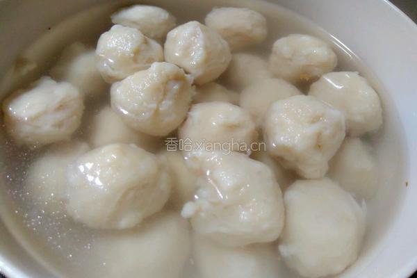 炸墨鱼丸的做法图解4