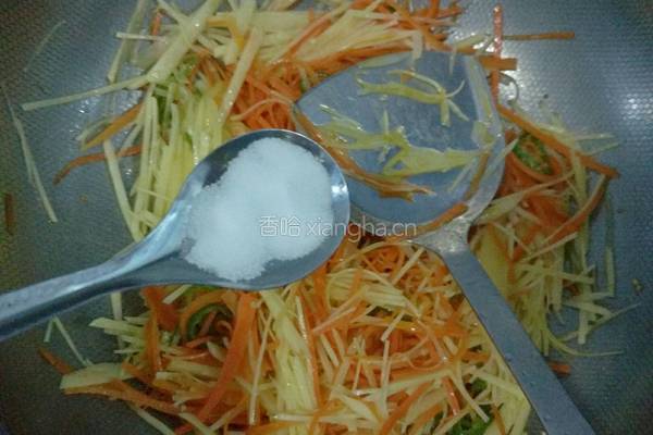 土豆胡萝卜丝的做法图解9