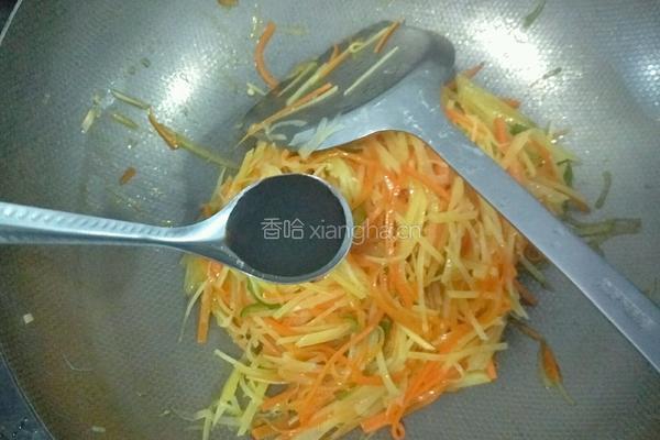 土豆胡萝卜丝的做法图解10