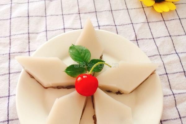 椰奶红豆糕的做法图解10