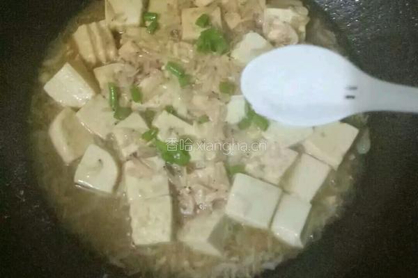 虾皮烧豆腐的做法图解6