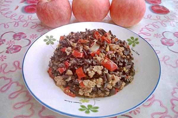 蕨菜干炒肉的做法图解13
