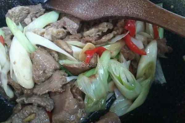 大葱炒羊肉片的做法图解12