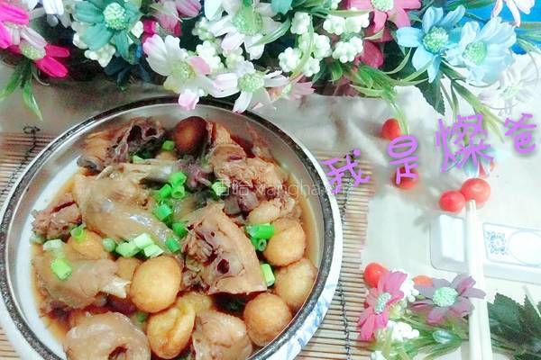 笨鸡炖虎皮鹌鹑蛋的做法图解11