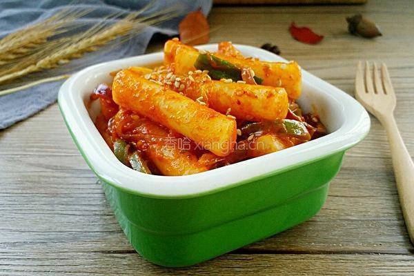 韩国辣白菜炒年糕