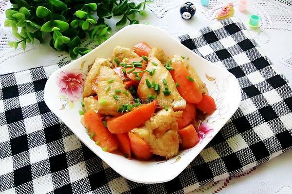 胡萝卜烧豆腐的做法图解7