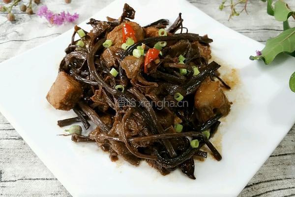 茶树菇烧排骨的做法图解8