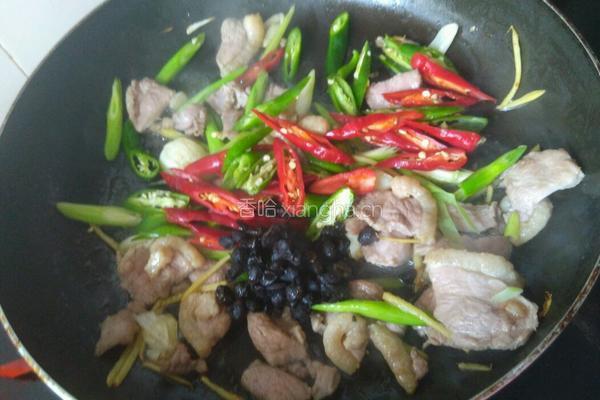 豆豉双椒炒鹅肉的做法图解6