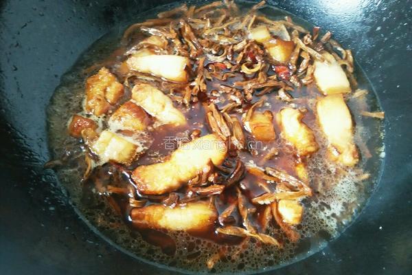 缸豆干红烧肉的做法图解8