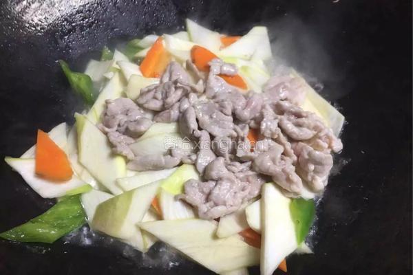 茭白肉片的做法图解5