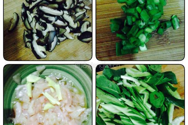 香菇青菜鸡肉粥❤️的做法图解2