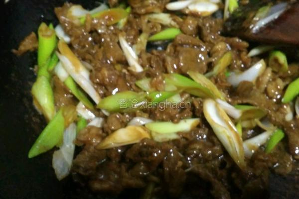 大葱爆羊肉的做法图解8