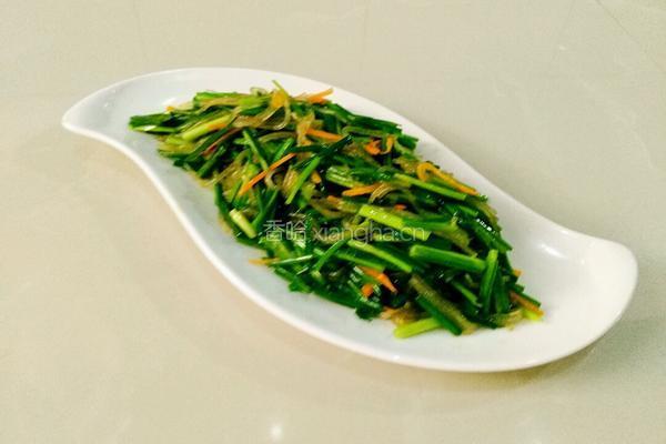 韭菜炒粉条的做法图解14