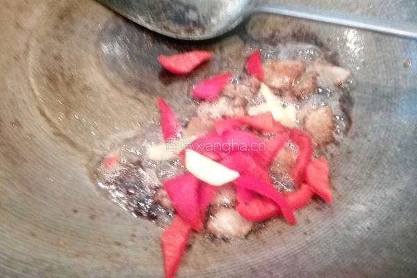 黄瓜皮炒肉的做法图解6