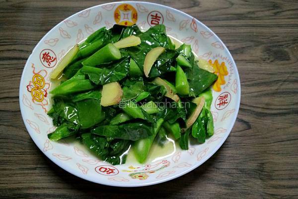 姜汁芥兰的做法图解7
