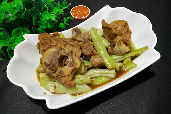 脊骨炖豆角