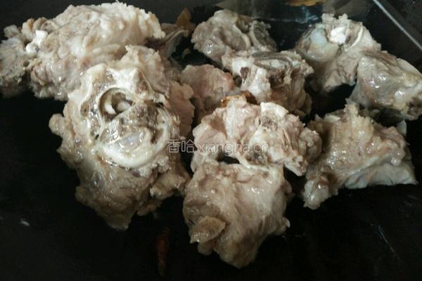 脊骨炖豆角的做法图解3