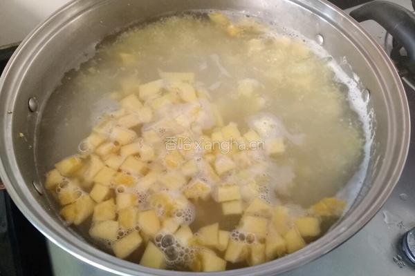 奶油南瓜粥的做法图解4