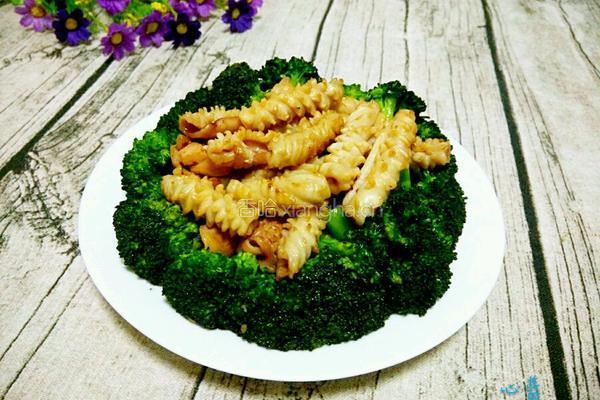 鱿鱼西兰花的做法图解12