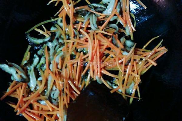 韭菜花炒牛肉的做法图解5