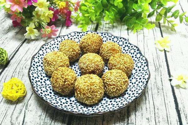 油炸香芋地瓜丸的做法图解12