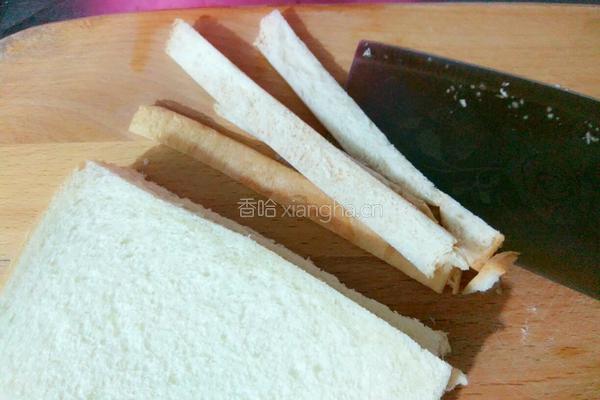 炒面包的做法图解2
