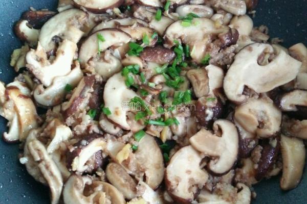 肉末香菇的做法图解7
