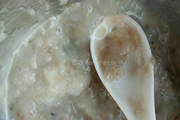 姜丝虾仁疙瘩汤的做法图解1