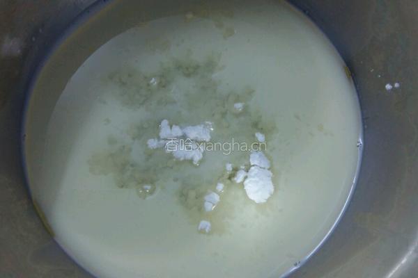 蛋糕夹肉松的做法图解2