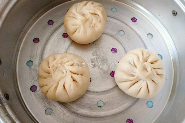 绿豆沙包子的做法图解14