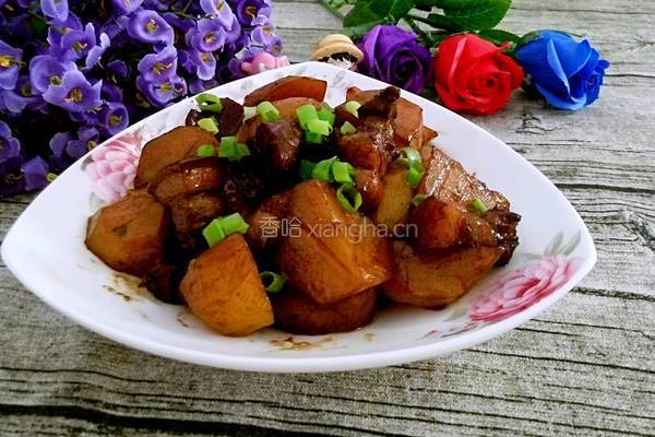 家常土豆烧肉的做法图解13