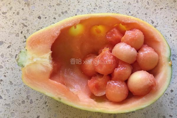 鲜奶木瓜的做法图解6