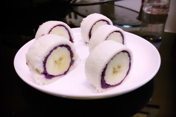 宝宝辅食－紫薯吐司卷的做法图解4