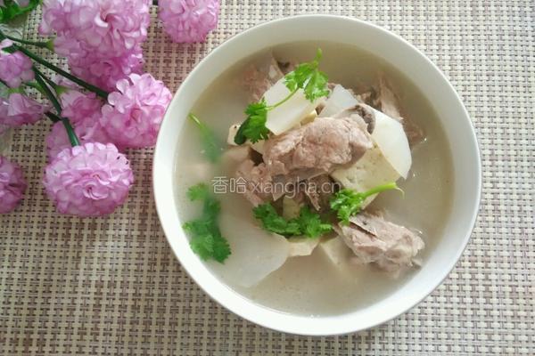 白萝卜豆腐排骨汤的做法图解5