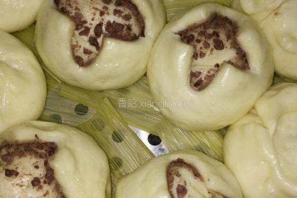 红豆馅包子的做法图解8