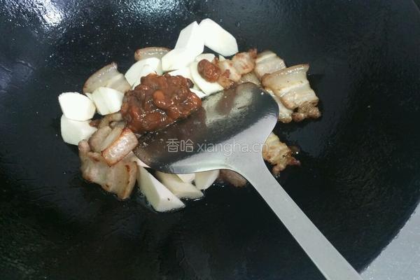 五花肉酱焖茭白的做法图解6