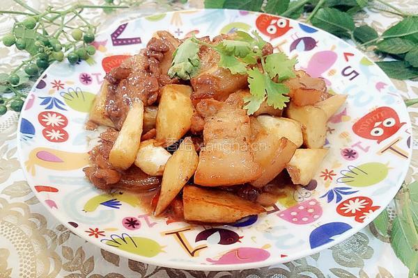 五花肉酱焖茭白的做法图解8