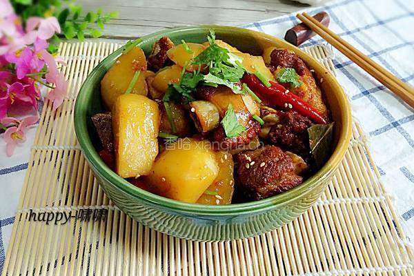 排骨烧土豆的做法图解12