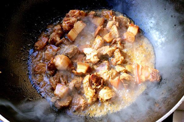 红烧肉炖白菜粉条的做法图解8