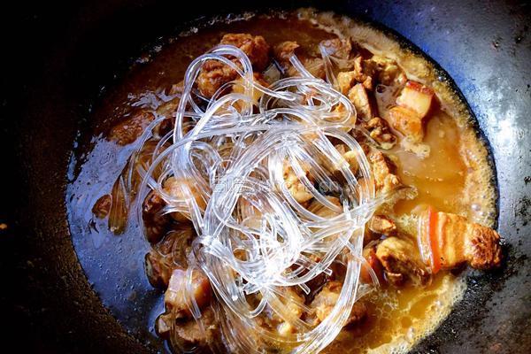 红烧肉炖白菜粉条的做法图解9