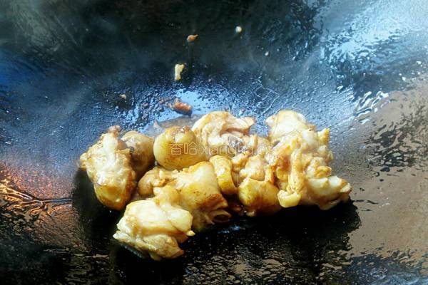 蘑菇鸡腿的做法图解6